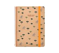 Leaderpapel School Diary Year 24-25 School Classic Zebra 2 Days Page DIN A5 Paper FSC Elastic Band