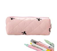 Leadership Pencil Student Pencil Bag - Large Capacity Large Capacity Bedding Pada Pencil Case | Zipper Closure Pouch for Teen Women for Girl, Pink, Consulte la descripción, See description