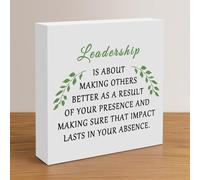 Leadership Quote Decor Leadership Gift for Women Men Thank You Gifts for Boss Leader Mentor Teacher Inspirational Appreciation Gifts Christmas Birthday Gift Retirement Gift for Woman Leader Coworker