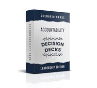 Leadership Scenario Cards | 60 Decision Deck Scenarios for Managers Developing Accountability and Ownership