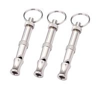 Leadigol 3 Pack Dog Whistle,Whistle Adjustable Sound Supersonic Frequencies Sit Down Whistle Make Dog Stop Barking Whistle Pet Supplies Pet Whistle Key Chain Behavior Training Tool