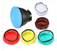 Leadigol Light Diffuser Sock Photography Red Yellow Soft Light Cloth 7" 180mm White Standard Cover Flash 55 ° Soft Light Protective Cover