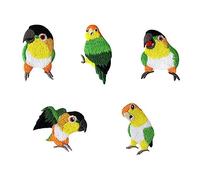 Leadigol Parrot Bird Patches for Clothes,Parrot Bird Animal Patch Embroidered DIY Patches Cute Applique Parrot Sticker for Clothing Backpacks Jeans T-Shirt Caps Shoes