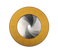 Leadigol Stainless Steel Round Compass Ruler, Aluminum Alloy Circle Drawing Tool - Adjustable, Multipurpose, 12.5cm/4.9inch, Golden