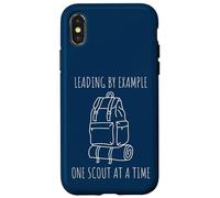 Leading by Example One Scout at a Time Inspirational Quote Case for iPhone X/XS