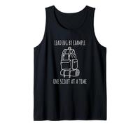 Leading by Example One Scout at a Time Inspirational Quote Tank Top