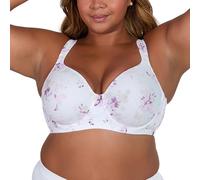 Leading Lady, Brigitte Full Coverage, Underwire, Lightly Padded T-Shirt Bra, Side & Back Smoothing, Adjustable Straps,36A-54G, Watercolor Floral, 54A