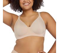 Leading Lady Brigitte Full Coverage Underwire T-Shirt Bra - Molded, Padded, Seamless Bra. Includes Plus Size Bras For Women, Sand, 50A