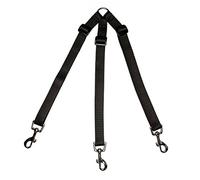 Leading Products Small Dog Triple 3 Three way Dog Lead Coupler Adjustable BLACK walk 3 small dogs on one Lead. Made in the UK