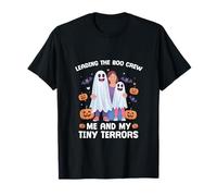 Leading The Boo Crew Me and My Tiny Terrors Boo Crew T-Shirt