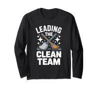 Leading The Clean Team Housekeeping Supervisor Long Sleeve T-Shirt