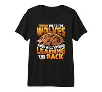 Leading The Pack Motivational Wolf Premium T-Shirt