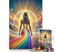 Leading The Rainbow 1000 Pieces Puzzles for Adults Serene Game Quality Print Pattern Build Home Display (50x75cm)