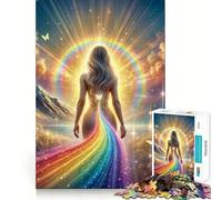 Leading The Rainbow 1000 Pieces Puzzles for Adults Serene Game Quality Print Pattern Build Home Display (50x75cm)