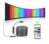 Leadleds 26.2"x8.5" Scrolling LED Sign, Flexible USB 5V Full Color Programmable LED Display Message Board for Car, Shop, Bar, Wedding, Bluetooth App Control DIY Text Graffiti Animation