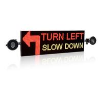 Leadleds P2.5mm WiFi LED Sign Car Scrolling Message Board, 19x6.4 inch RGB 7 Color Programmable LED Display Billboard Support Text, Animation, Countdown, Timer Indoor Use for Advertising