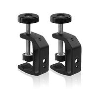 LEADRISE Universal C-Clamp with 1/4 and 3/8 Thread Hole for Desktop Mount Holder LCD Monitor Flash Desks Carts Benches Worktables (2)