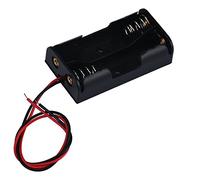 Leads Holder Battery For 2 x With Wire Storage AA Plastic charger Recyko Rechargeable Aa 2050mah (Black, One Size)