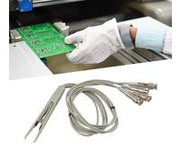 Leads with 4 BNC Kelvin Clips, Gold Plated Connectors for SMD Bridge Meter, 780mm Extended Cable for Power Testing