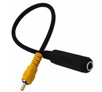 LEADSDGE 30cm/11.81-inch 6.35mm 1/4" Female Stereo TRS-Jack To Mono-RCA Male Aux-Cord Line Extension Adapter Cable Wire