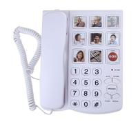 LEADSDGE Big Button Landline Phone Telephone With Hands Freely Speaking And Speed Dials For Seniors Landline Phone