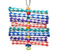 LEADSDGE Bird Toys Shredding Foraging Beak Feet Pulling Chewing Tearing Foam Toy for Random Color Large Sizes Bird Toy Foraging