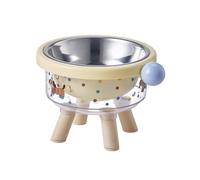 LEADSDGE Elevated Dog Feeding Station with Insert Dish Detachable Bowl Bowls for Eating & Easy Checkered Dog Bowl