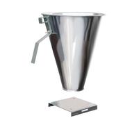 LEADSDGE Galvanized Steel Poultry Slaughter Cone Flat Back Safe Operations Efficient Chicken for Broilers Roaster Turkeys Poultry