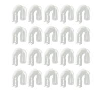LEADSDGE Pack Of 20 Terminal Tackle Thimbles 11.1x10.1mm Fishing Thimbles U-Shape Line Protections Connector Fishing Snap Rings