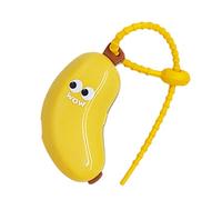 LEADSDGE Portable Toothbrush Head Holders Banana Shape Reusable Travel Organizers Keep Brushes Head Clean And Sanitary Cute Banana Toothbrush Holders