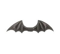 LEADSDGE Pre-Tied Bowtie With Adjustable Strap Gothic Black Bat Wing Bowknot Necktie Neckwear For Halloween Party Cosplay Costume Halloween Bowtie