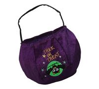 LEADSDGE Seasonal Pumpkin Collector Bag Big Capacity Design Sturdy Velvets Fabric Party Essential for Kids Gatherings Halloween Pumpkin Bag