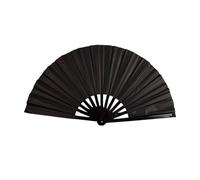 LEADSDGE Silver Backing Coated 10 Inch Fan for Dance and Martial Art Producing Sound and Shimmering Effects Silver Fan