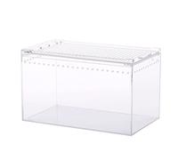 LEADSDGE Tank Spiders Tortoises Lizards Clear Designed Breeding Box Vivarium Lid Pet Product Terrarium Substrates for Decorations
