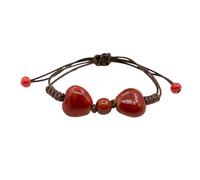 LEADSDGE Unique Ceramic Beadwork Elegant Wristband Comfortable Cotton Rope Jewelry Accessory For Travel And Parties