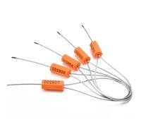 Leadseals 100PCS Steel Cable Seals Metal Security Seal Numbered Metal Truck Trailer Seals Security Tags Tamper Evident Tags Container Seals Pull Tight Steel Wire Seals