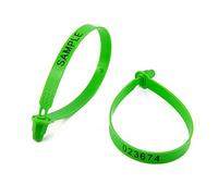 Leadseals(R) 500 Green Tite-Lock Plastic Tractor Truck Door Seal Tamper Evident Security Tags Numbered Safty Disposable Locks for Trailer Logistics Shipping Transport