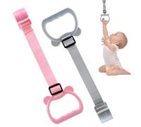 LEADSTAR 2PCS Baby Playpens Ring Baby Crib Pull up Rings Babys Bed Stand Up Rings Babies Walking Assistant Babys Walker Adjustable Play Pen Babies Hanging Ring Handring Removable