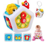 LEADSTAR Baby Activities Busy Board Cube,Montessori Sensory Toys for Toddlers 1-3,Airplane Plane Car Travel Toys Educational Learning,Baby Gifts for 12 18 Months 1 2 One Year Old Infant Boys Girls