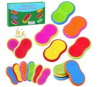 LEADSTAR Fidget Toys, 6 Pack Magnetic Sensory Stone for Autism & ADHD,Stress & Anxiety Relief,Quiet Fidget Toys for Focus - Portable Travel Fidgets,Idea Gift for Kids & Adults