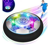 LEADSTAR Kids LED Hover Football,Rechargeable Air Power Football with Colourful LED Starlight and Soft Foam Bumpers to Protect Furniture,Soccer Toys & Gifts for 3-12 Year Old Boys & Girls (A)