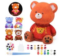 LEADSTAR Paint Your Own Bear Lamp Kit, Art Supplies Arts and Crafts Kit for Kids Age 3 4 5 6 7 8 9 10 11 12, DIY Night Light Painting Kits for Kids 6-12, Arts and Crafts for Kid Ages 8-12 Girls Boys