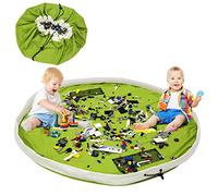 LEADSTAR Toy Storage Box Organiser and Play Mat- 2-in-1 Toy Storage, Collapsible Toy Basket Box for Boys & Girls, Large Building Blocks Storage Holder for Playroom