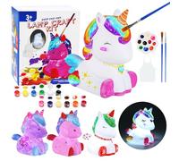 LEADSTAR Unicorn Lamp Painting Kits, Arts and Crafts for Kids Ages 6-12 Glow in The Dark Kit, Art Supplies Toy, Kids Creative Craft Paint Kits, Arts & Crafts for 3+ Boys Girls Birthday Party Gift Toy
