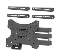 LEADZM TMX400 TV Wall Mount Bracket for 26-55 Inch TVs - Full Motion Rotatable & Tiltable TV Stand with Spirit Level | Max VESA 400x400mm | Heavy Duty Steel Mount | Holds Up to 30kg