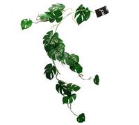 Leaf 100cm Artificial Hanging Trailing Monstera Plant in Green Leaf Green