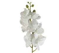 Leaf 100cm Artificial Phalaenopsis Orchid White Stem - 100cm - 100cm - 100cm White Orchid