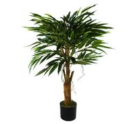 Leaf 100cm Longifolia Ficus Tree Artificial Natural Trunk - 100cm - Green - 100cm