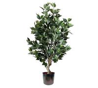 100cm Premium Artificial Ficus Twist Tree Multicolour Planter Leaf Green One Size