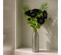 Leaf 100cm Purple Artificial Sunflower Arrangement Glass Vase Premium Leaf Purple